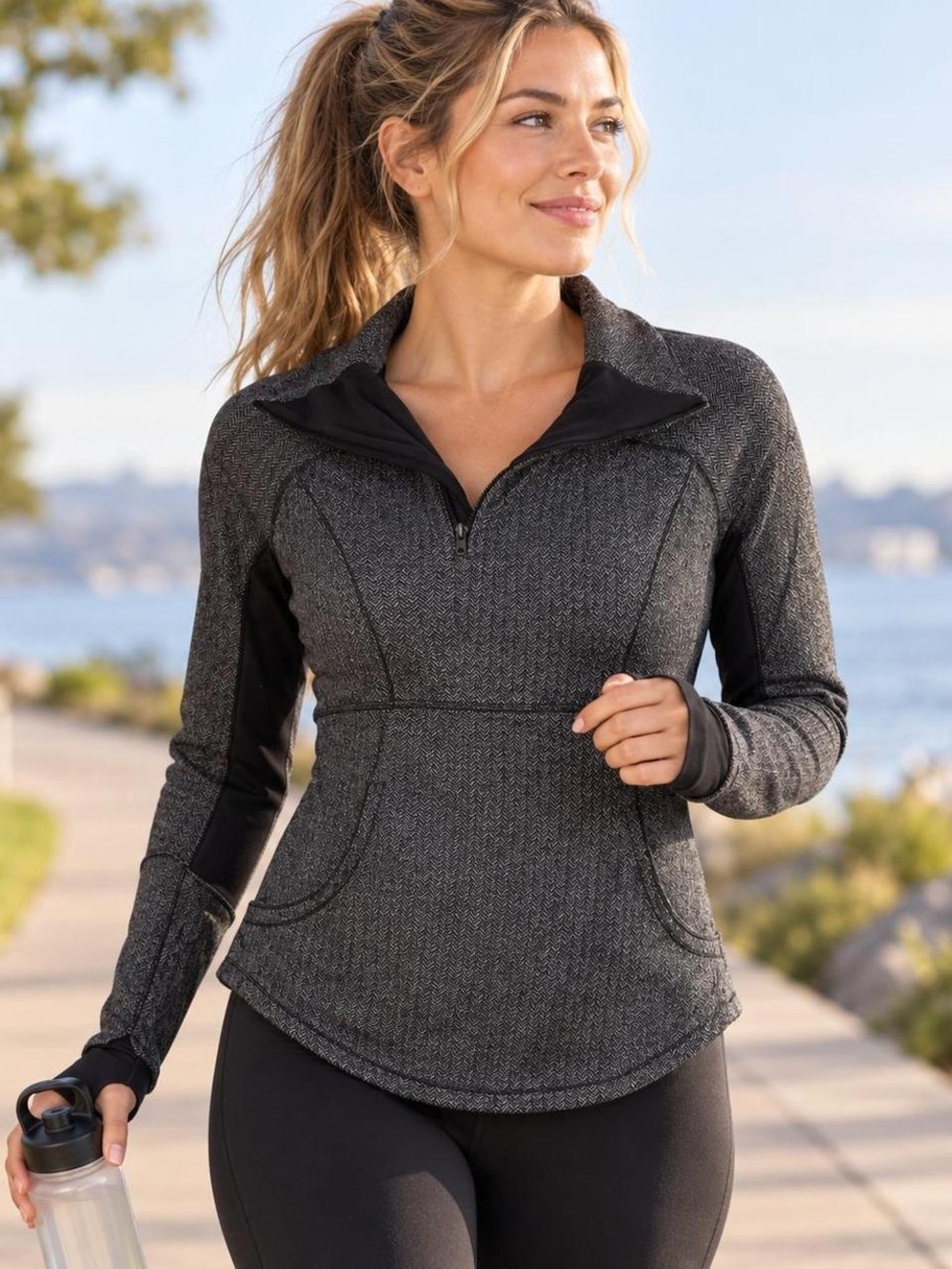 Lululemon Size 8 Base Layer Quarter Zip Beautiful Condition